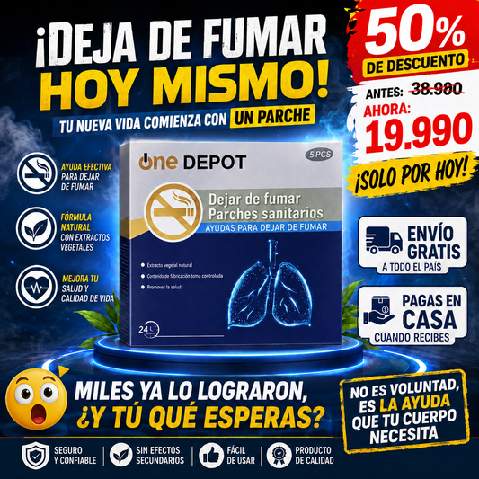 SmokeFree™ — El parche que sí funciona para dejar de fumar