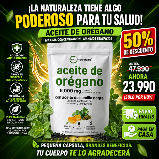 OregaShield™ - Ayuda a fortalecer las defensas mientras apoya tu bienestar diario de forma natural.