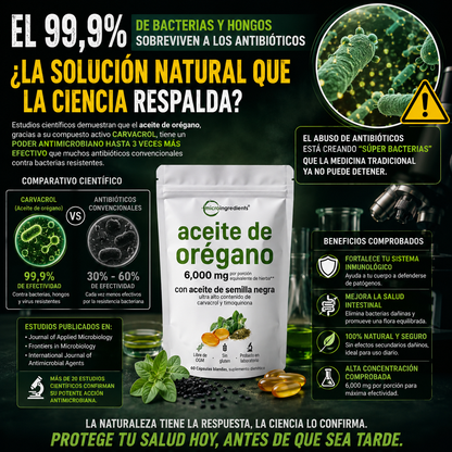 OregaShield™ - Ayuda a fortalecer las defensas mientras apoya tu bienestar diario de forma natural.